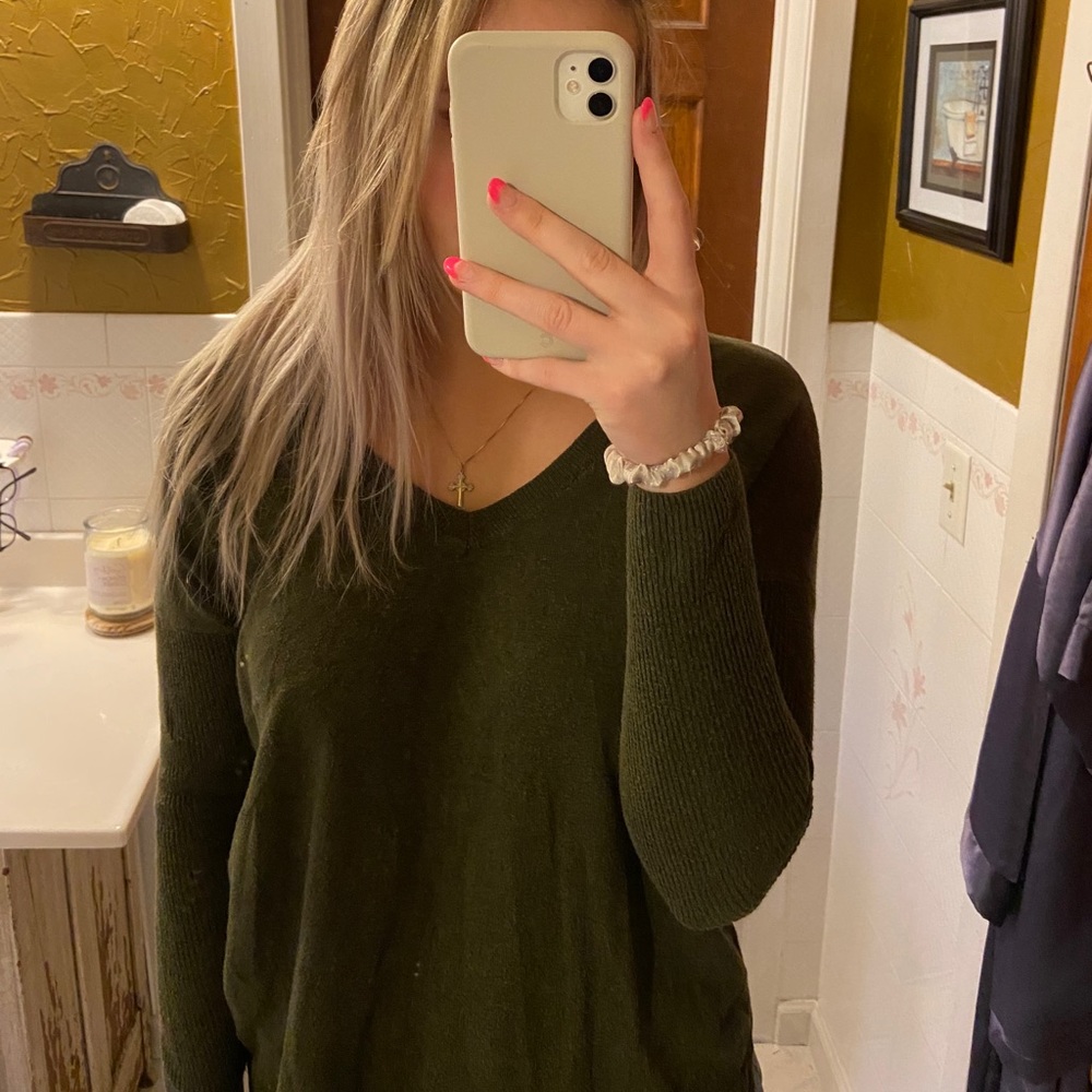 Dark green sweater